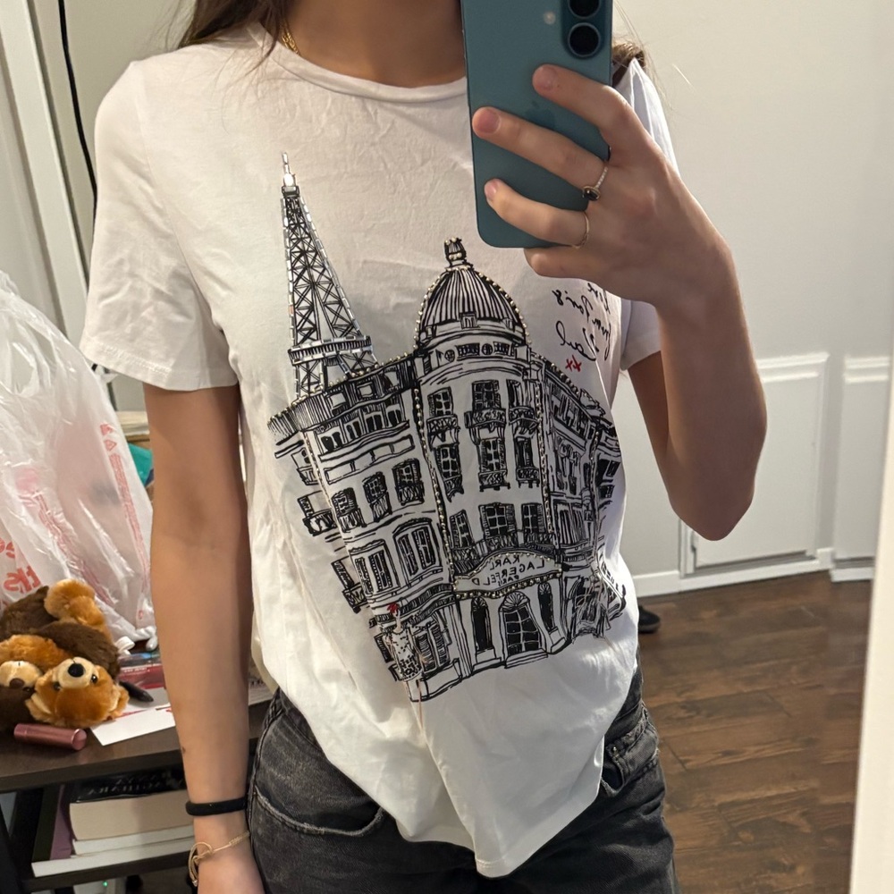 Karl Lagerfeld White T-Shirt